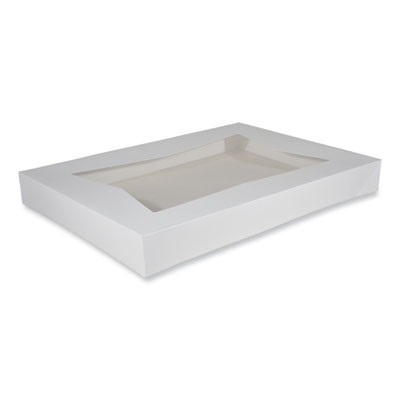 Bakery Boxes, 26.5 x 18.62 x 3.25, White, Paper, 50/Carton