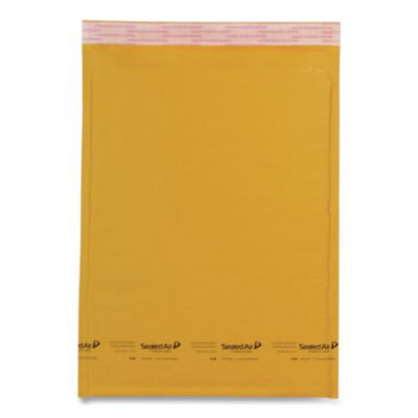 Jiffylite Self-Seal Bubble Mailer, #000, Barrier Bubble Air Cell Cushion, Self-Adhesive Closure, 4 x 8, Brown Kraft, 25/Ct