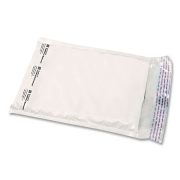 Jiffy Tuffgard Self-Seal Cushioned Mailer, #000, Barrier Bubble Air Cell Cushion, Self-Adhesive Closure, 4 x 8, White, 25/Ct
