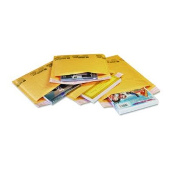 Jiffylite Self-Seal Bubble Mailer, #5, Barrier Bubble Air Cell Cushion, Self-Adhesive Closure, 10.5 x 16, Brown Kraft, 80/Ct