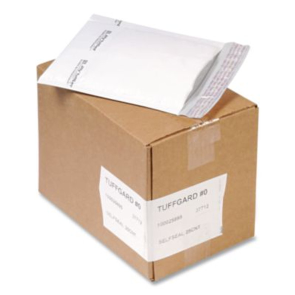 Jiffylite Self-Seal Bubble Mailer, #0, Barrier Bubble Air Cell Cushion, Self-Adhesive Closure, 6 x 10, White, 200/Carton