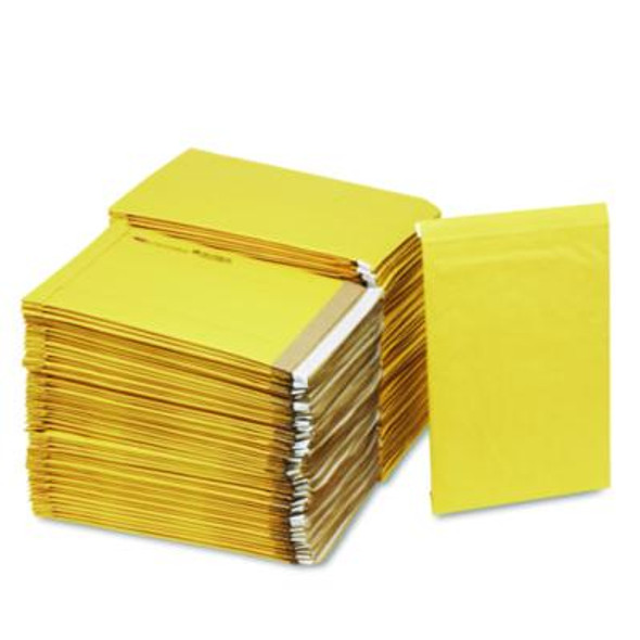 Jiffy Padded Mailer, #5, Paper Padding, Self-Adhesive Closure, 10.5 x 16, Golden Kraft, 100/Carton