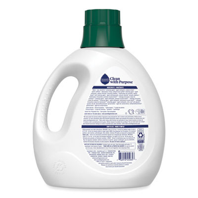 Natural Liquid Laundry Detergent, Fragrance-Free, 135 Oz Bottle, 4/Carton