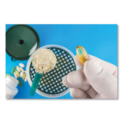 Latex Examination Gloves, Powder-Free, X-Large, 5 Mil Thick, 9.45" Long, Cream, 100/Box, 10 Boxes/Carton