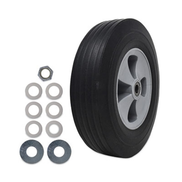 Tilt Truck Wheels, 500 Lb Weight Capacity, 12" Wheel, Black