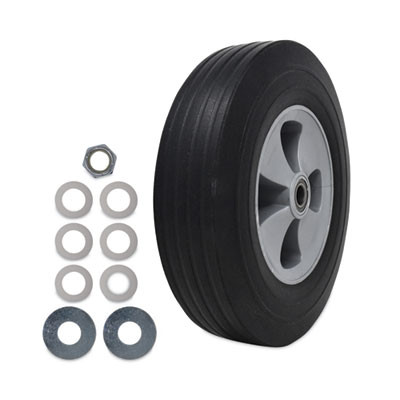 Tilt Truck Wheels, 500 Lb Weight Capacity, 12" Wheel, Black