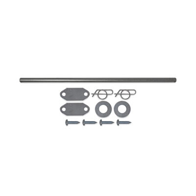 Mega Brute Waste Collector Replacement Axle Kit, Silver