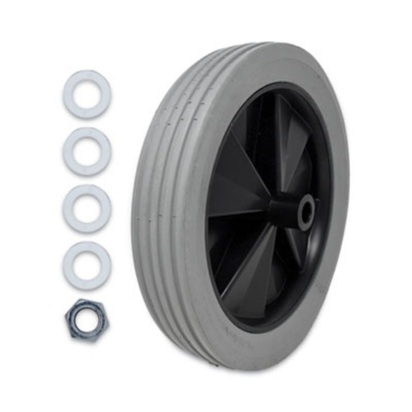 Tilt Truck Wheels, 300 Lb Weight Capacity, 12" Wheel, Gray