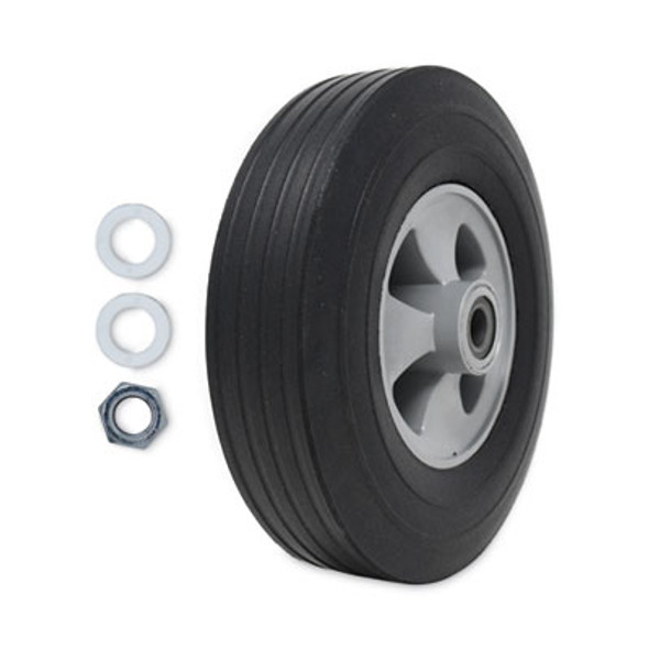 Tilt Truck Wheels, 650 Lb Weight Capacity, 10" Wheel, Black