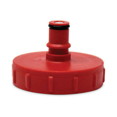 Hygen Pulse Cleaning System Replacement Bottle Cap, Plastic, 2" Diameter x 1.75" h, Red
