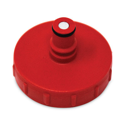 Hygen Pulse Cleaning System Replacement Bottle Cap, Plastic, 2" Diameter x 1.75" h, Red