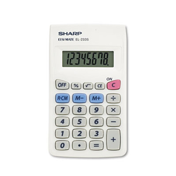 El233Sb Pocket Calculator, 8-Digit Lcd