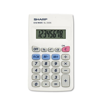 El233Sb Pocket Calculator, 8-Digit Lcd