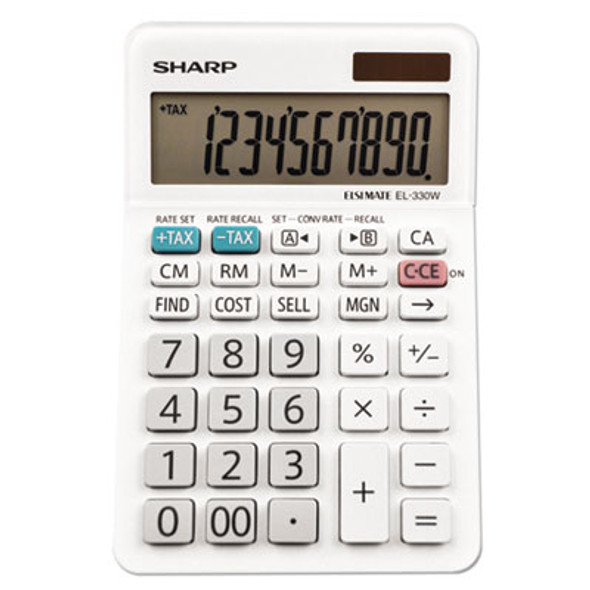 El-330Wb Desktop Calculator, 10-Digit Lcd