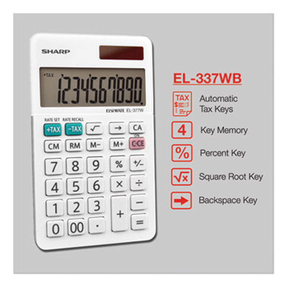 El-377Wb Large Pocket Calculator, 10-Digit Lcd