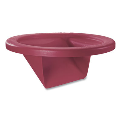 Katchall Flatware Retriever, Round, 24" Diameter x 9h, 32/44 Gal Capacity, Red