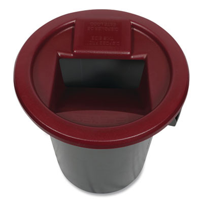 Katchall Flatware Retriever, Round, 24" Diameter x 9h, 32/44 Gal Capacity, Red