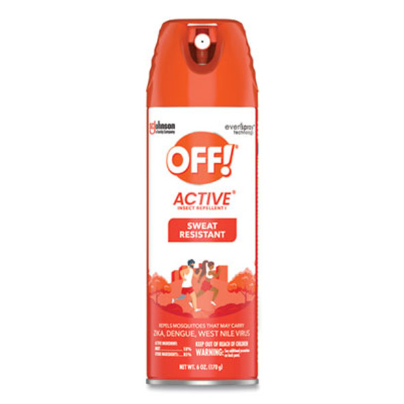Active Insect Repellent, 6 Oz Aerosol Spray, 12/Carton