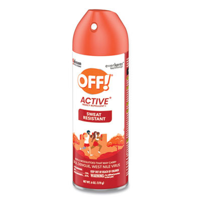 Active Insect Repellent, 6 Oz Aerosol Spray, 12/Carton