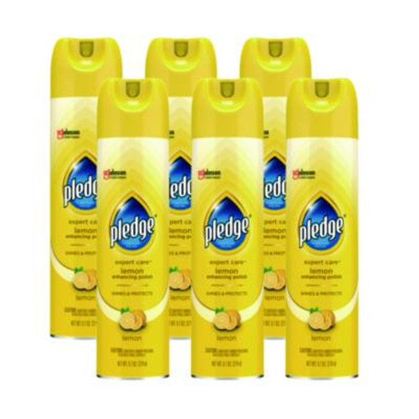 Furniture Polish, Lemon, 9.7 Oz Aerosol Spray, 6/Carton
