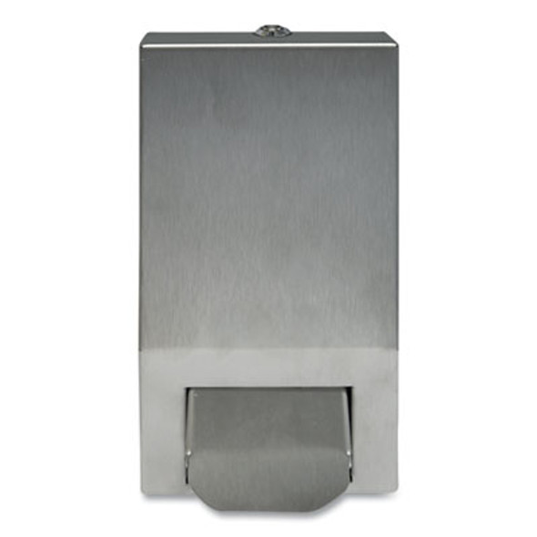 Manual Skincare Dispenser, 1 L, 5.1 x 4.6 x 9.3, Silver