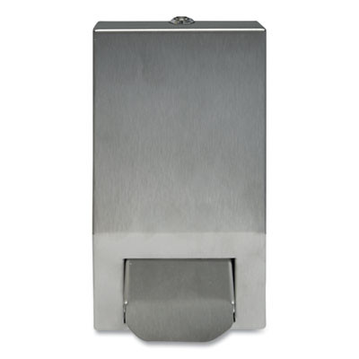 Manual Skincare Dispenser, 1 L, 5.1 x 4.6 x 9.3, Silver