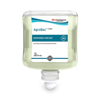 Agrobac Pure Foam Wash Manual Cartridge Refill, Unscented, 1 L, 6/Carton