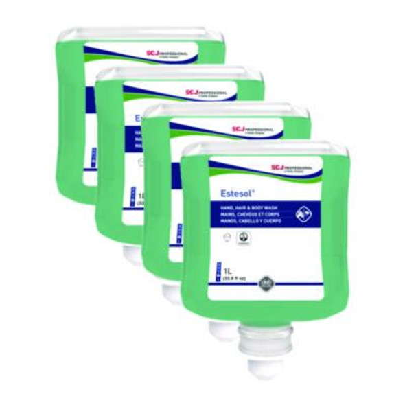 Estesol Hand, Hair And Body Cleaner Manual Cartridge, Rainforest Scent, 1 L, 6/Carton