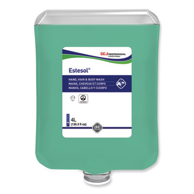 Estesol Hand, Hair And Body Cleaner Manual Cartridge, Rainforest Scent, 4 L, 4/Carton