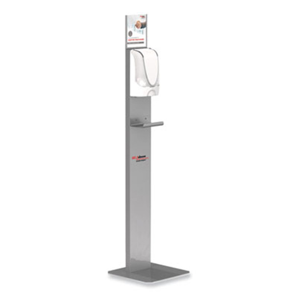 Touch-Free Dispenser Stand, 19.29 x 19.2 x 27.9, Silver
