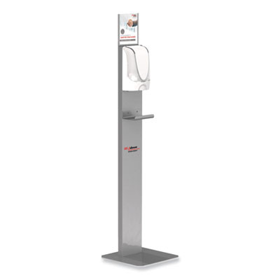 Touch-Free Dispenser Stand, 19.29 x 19.2 x 27.9, Silver