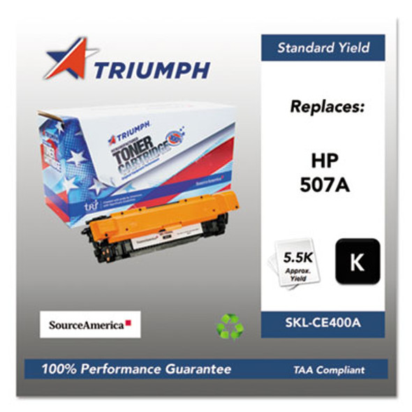 751000Nsh1278 Remanufactured Ce400a (507a) Toner, 5,500 Page-Yield, Black