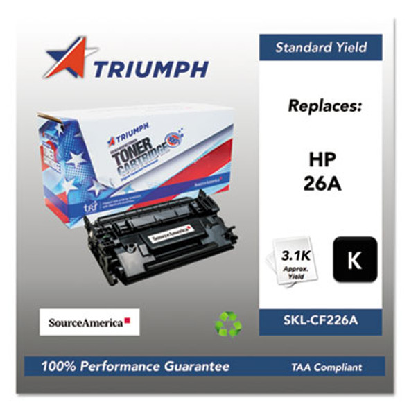 751000Nsh1587 Remanufactured Cf226a (26a) Toner, 3,100 Page-Yield, Black