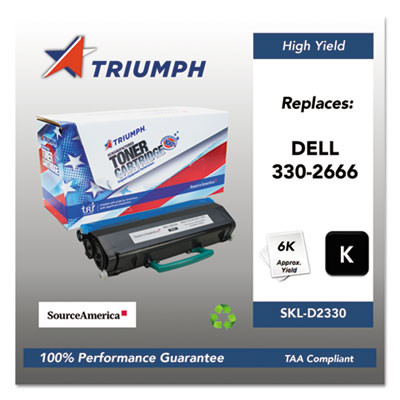 751000Nsh1085 Remanufactured 330-2666 High-Yield Toner, 6,000 Page-Yield, Black
