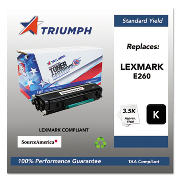 751000Nsh1060 Remanufactured E260a11a Toner, 3,500 Page-Yield, Black
