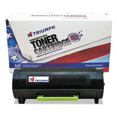 Remanufactured 50f0Ua0 High-Yield Toner, 25,000 Page-Yield, Black