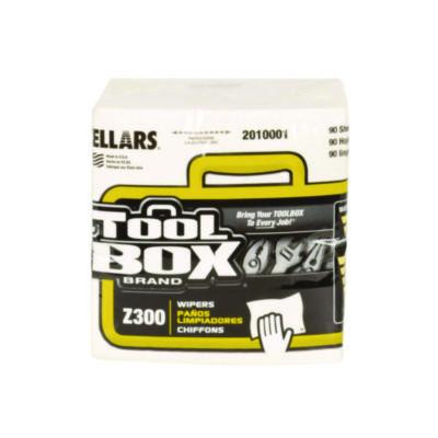 Z300 Quarterfold Wipers, 1-Ply, 11.87 x 13, White, 12/Carton