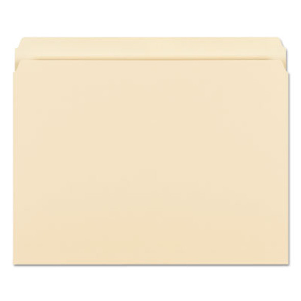 Manila File Folders, Straight Tabs, Letter Size, 0.75" Expansion, Manila, 100/Box