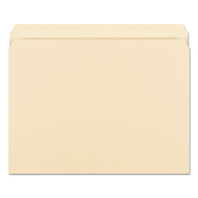 Manila File Folders, Straight Tabs, Letter Size, 0.75" Expansion, Manila, 100/Box