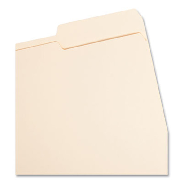 Manila Guide Height Systems File Folders, 2/5-Cut Tabs: Right Of Center, Letter Size, 0.75" Expansion, Manila, 100/Box