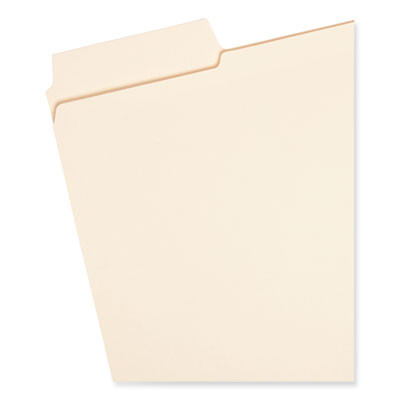 Supertab Reinforced Guide Height Top Tab Folders, 1/3-Cut Tabs: Assorted, Letter Size, 0.75" Expansion, Manila, 100/Box