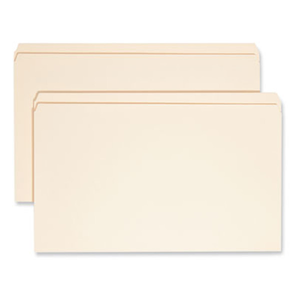 Reinforced Tab Manila File Folders, Straight Tabs, Legal Size, 0.75" Expansion, 11-Pt Manila, 100/Box