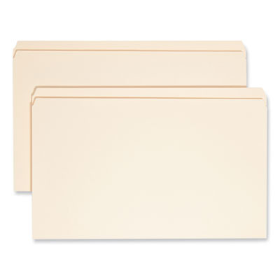 Reinforced Tab Manila File Folders, Straight Tabs, Legal Size, 0.75" Expansion, 11-Pt Manila, 100/Box