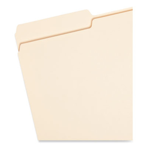 Top Tab File Folders With Antimicrobial Product Protection, 1/3-Cut Tabs: Assorted, Legal, 0.75" Expansion, Manila, 100/Box