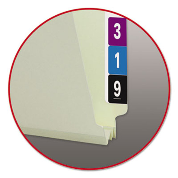 Extra-Heavy Recycled Pressboard End Tab Folders, Straight Tabs, Letter Size, 2" Expansion, Gray-Green, 25/Box