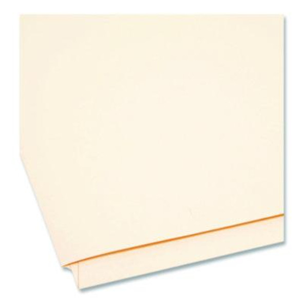 Heavyweight Manila End Tab Fastener Folders With Pocket, Straight Tab, Expands 0.75", 2 Fasteners, Letter Size, Manila, 50/Bx