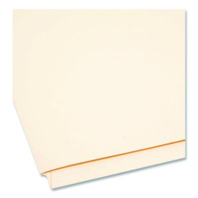 Heavyweight Manila End Tab Fastener Folders With Pocket, Straight Tab, Expands 0.75", 2 Fasteners, Letter Size, Manila, 50/Bx