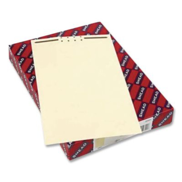 Fastener File Backs, 1 Fastener: 2" Capacity, Legal Size, Manila, 100/Box