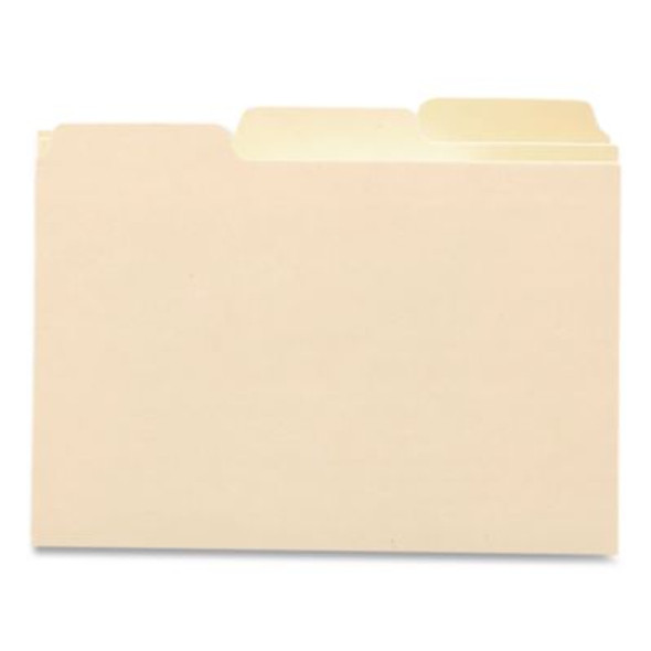 Manila Card Guides, 1/3-Cut Top Tab, Blank, 5 X 8, Manila, 100/Box