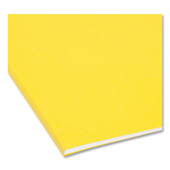 Colored Hanging File Folders With 1/5 Cut Tabs, Letter Size, 1/5-Cut Tabs, Yellow, 25/Box